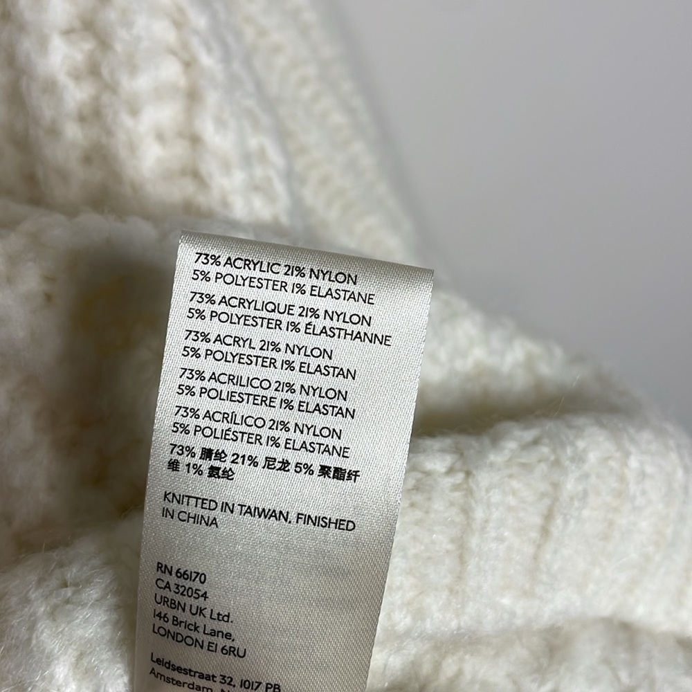 Free People | Women’s Blue Bell Scoop Neck Sweater in Ivory Size Small NWT - Picture 7 of 8